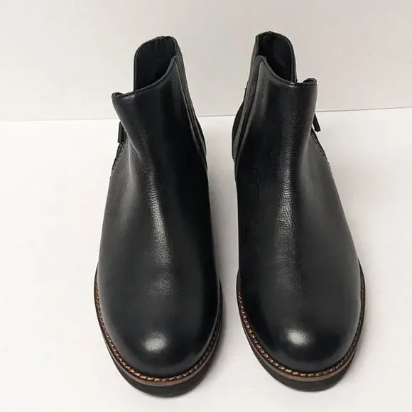 SoftWalk Wesley Ankle Boots, Black Leather, Women's 7 M